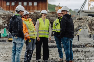 Bild der Baustelle vom Neubau Bergrestaurant Grüneck von oben | © Golm Silvretta Lünersee Tourismus GmbH Bregenz, Philipp Schilcher