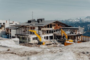 Baustelle Bergrestaurant Grüneck Golm | © Golm Silvretta Lünersee Tourismus GmbH Bregenz, Philipp Schilcher