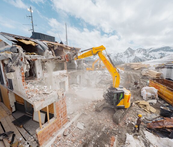 Baustelle Bergrestaurant Grüneck Golm | © Golm Silvretta Lünersee Tourismus GmbH Bregenz, Philipp Schilcher