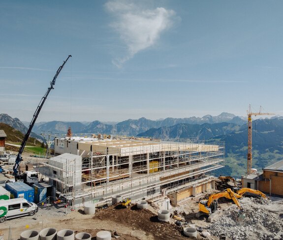 Baustelle Bergrestaurant Grüneck Golm | © Golm Silvretta Lünersee Tourismus GmbH Bregenz, Philipp Schilcher