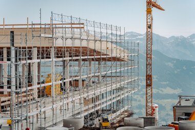Baustelle Bergrestaurant Grüneck Golm | © Golm Silvretta Lünersee Tourismus GmbH Bregenz, Philipp Schilcher