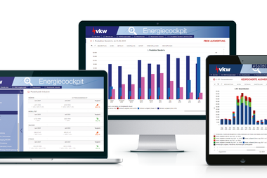 vkw Energiecockpit: Bildschirme mit denen nachhaltiges Energiemanagement gesteuert werden kann | © illwerke vkw AG